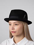 Шляпа STETSON арт. 1398122 PLAYER WOOLFELT (черный)